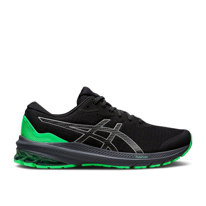 アシックス Asics 【 Gt 1000 11 Lite-Show 'Black New Leaf' Men Black/New Leaf 】 靴 メンズ靴 スニーカー メンズ 黒色 ブラック