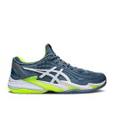 アシックス Asics 【 Court Ff 3 'Steel Blue Lime' Men Steel Blue/White 】 コート 青色 ブルー 靴 メ...