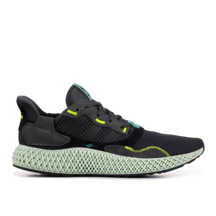 アディダス Adidas 【 Zx 4000 Futurecraft 4D 'Carbon' Men Carbon/Carbon/Semi Solar Yellow 】 靴 メンズ靴 スニーカー メンズ カーボン yellow 黄色・イエロー