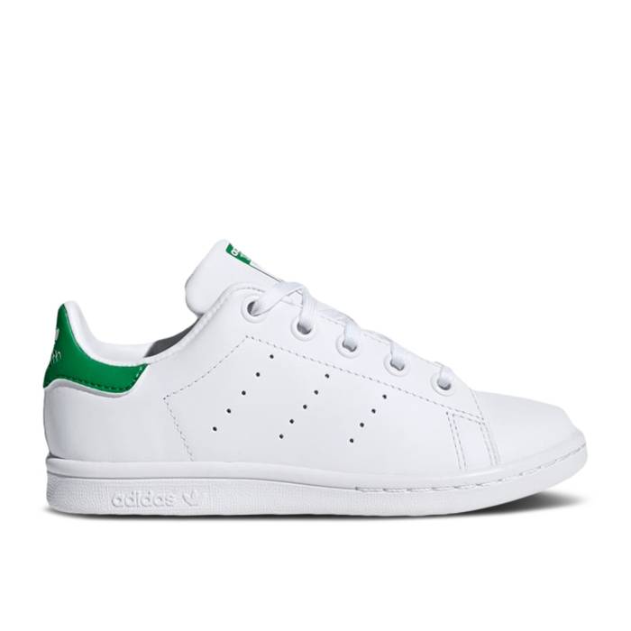ǥ Adidas  Stan Smith J 'White Green' Youth Cloud White/Cloud Whit...