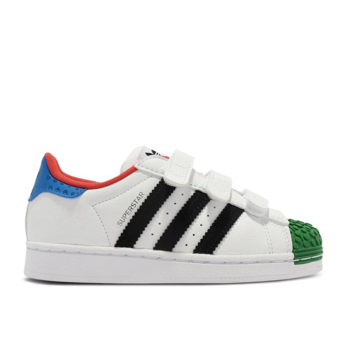 ǥ Adidas  Lego X Superstar Cf J 'White Yellow Green' Youth Cloud ...