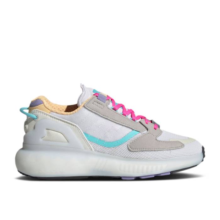 楽天スニケスアディダス Adidas 【 Zx 5000 Boost J 'Crystal White' Youth Crystal White/Cloud White/Pulse Aqua 】 ブースト キッズ ベビー マタニティ キッズファッション 靴 スニーカー ジュニア キッズ 白色 ホワイト アクア