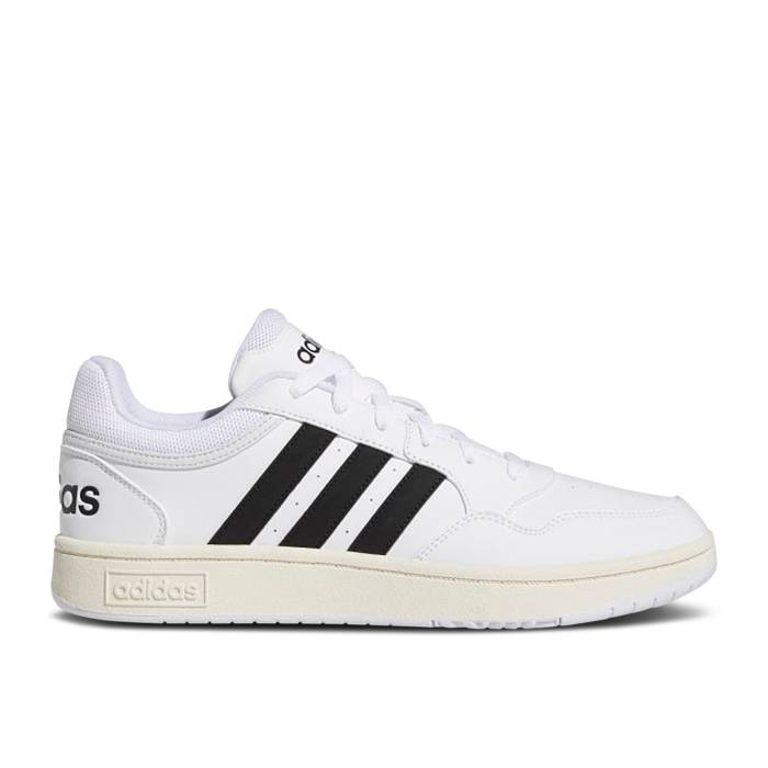 ǥ Adidas  Hoops 3.0 Low 'White Black' Men Cloud White/Core Black/...