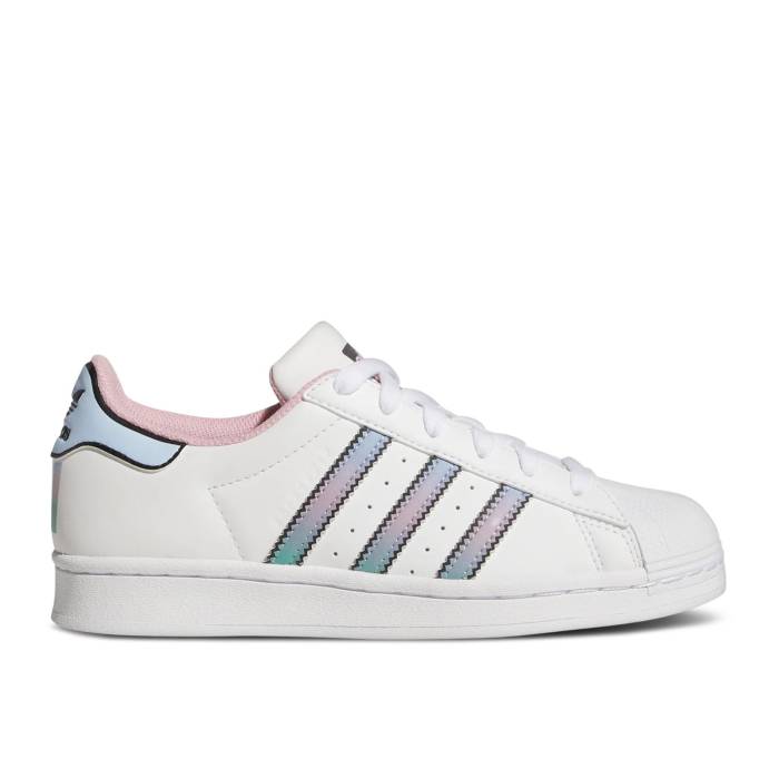 楽天スニケスアディダス Adidas 【 Superstar J 'White Light Pink' Youth Cloud White/Light Pink/Clear Sky 】 Superstar スーパースター キッズ ベビー マタニティ キッズファッション 靴 スニーカー ジュニア キッズ 白色 ホワ