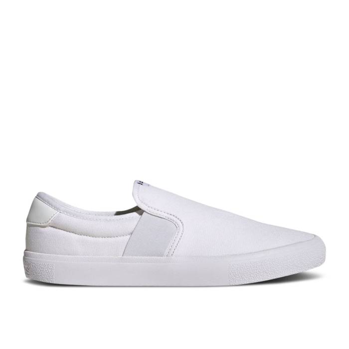 アディダス Adidas 【 Vulc Raid3R Slip-On 'White Black' Men Cloud White/Cloud White/Core Black 】 slip-on スリッポン 靴 メンズ靴 スニーカー メンズ 白色 ホワイト コア 黒色 ブラック