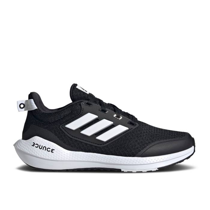 楽天スニケスアディダス Adidas 【 Eq21 Run 2.0 Bounce J 'Black White' Youth Core Black/Cloud White/Core Black 】 ラン バウンス キッズ ベビー マタニティ キッズファッション 靴 スニーカー ジュニア キッズ コア 黒色 ブラ