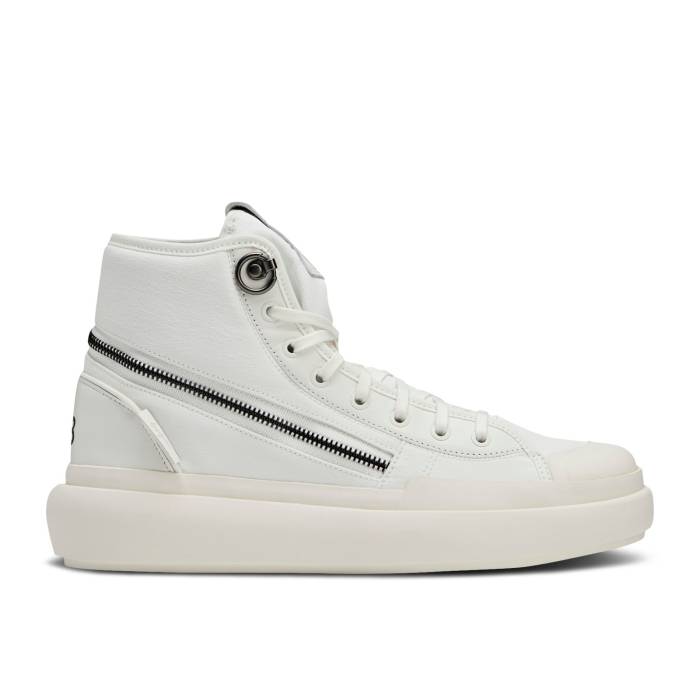 アディダス Adidas 【 Y-3 Ajatu Court High 'White Black' Men Core White/Core White/Core White 】 コート ハイ 靴 メンズ靴 スニーカー メンズ コア 白色 ホワイト