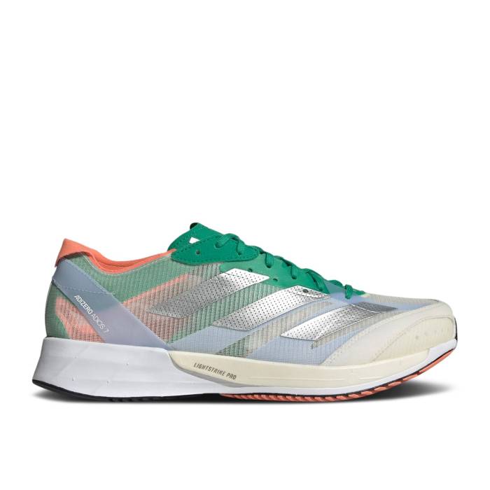 ǥ Adidas  Adizero Adios 7 'White Tint Court Green' Men White Tint/Silver Me...