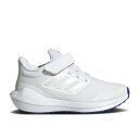 アディダス Adidas 【 Ultrabounce Little Kid 'White Lucid Blue' Youth Cloud White/Zero Metallic/Lucid Blue 】 キッズ ベビー マタニティ キッズファッション 靴 スニーカー ジュニア キッズ 白色 ホワイト ゼロ 青(4)