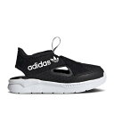 アディダス Adidas 【 360 Sandals J 'Black White' 2023 Youth 】 サンダル キッズ ベビー マタニティ キッズファッション 靴 サンダル ジュニア キッズ(4)