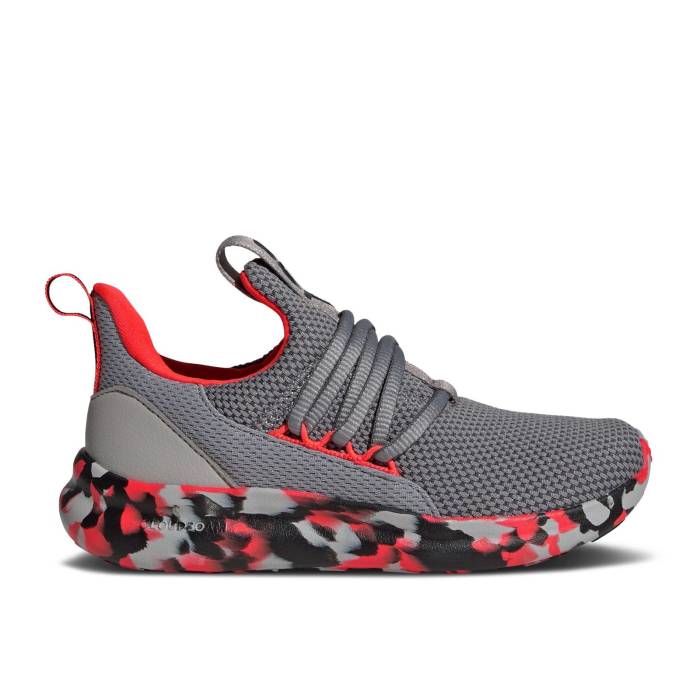 ǥ Adidas  Lite Racer Adapt 7.0 K 'Grey Solar Red Marbled' Youth G...