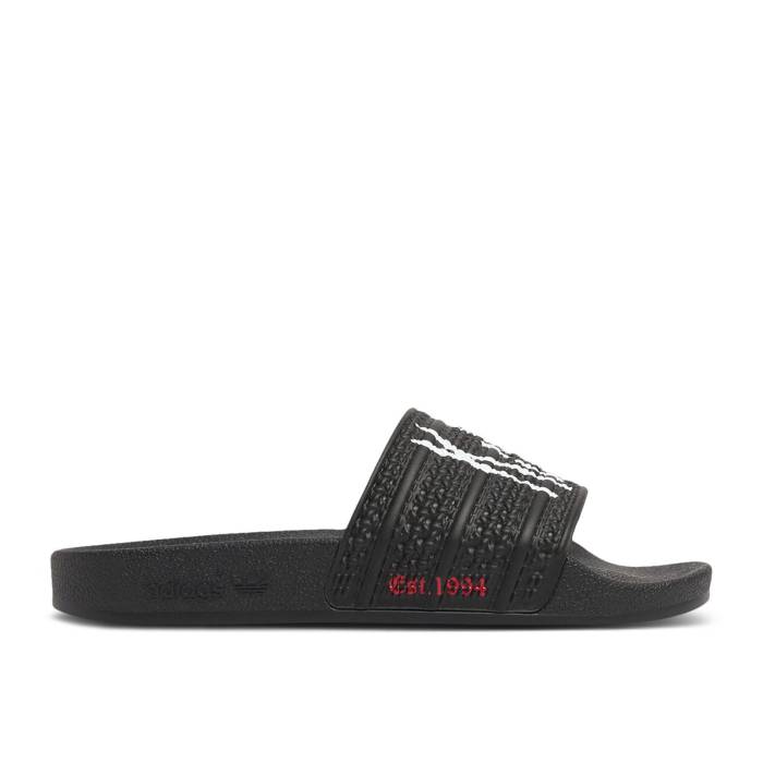 アディダス Adidas 【 Korn X Adilette Slide '30Th Anniversary' Men Core Black/Cloud White/Better Scarlet 】 アディレッタ Slide サンダル 靴 メンズ靴 サンダル その他 メンズ コア 黒色 ブラック 白色 ホワイト