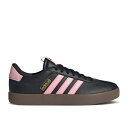アディダス Adidas 【 Wmns Vl Court 3.0 'Black Pink' Women Core Black/Core Black/Gold Metallic 】 コート 靴 レディース靴 スニーカー レディース コア 黒色 ブラック ゴールド