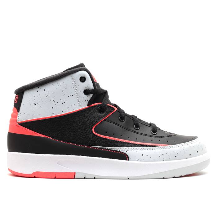 楽天スニケスナイキ　エアジョーダン Air Jordan 【 Jordan 2 Retro Bp 'Infrared 23' Youth Black/Infrared 23-Pr Pltnm-Wht 】 レトロ キッズ ベビー マタニティ キッズファッション 靴 スニーカー ジュニア キッズ 黒色 ブラッ