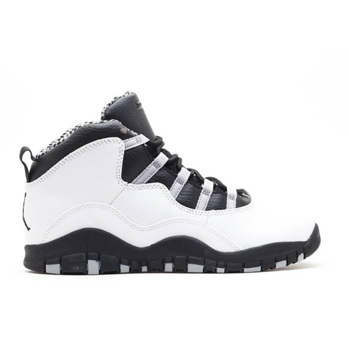 楽天スニケスナイキ　エアジョーダン Air Jordan 【 Jordan 10 Retro Ps 2013 Youth White/Blck-Lt Stl Gry-Vrsty Rd 】 レトロ キッズ ベビー マタニティ キッズファッション 靴 スニーカー ジュニア キッズ 白色 ホワイト