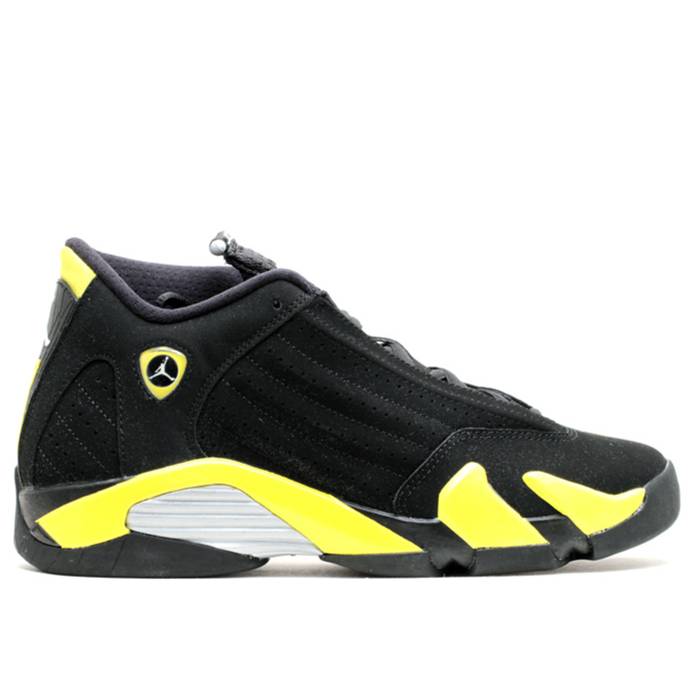 楽天スニケスナイキ　エアジョーダン Air Jordan 【 Jordan 14 Retro Bg 'Thunder' Youth Black/Vibrant Yellow/White 】 レトロ キッズ ベビー マタニティ キッズファッション 靴 スニーカー ジュニア キッズ 黒色 ブラック yel
