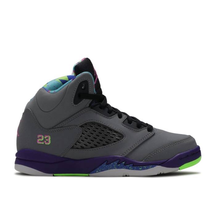 ʥ硼 Air Jordan  Jordan 5 Retro Ps 'Bel-Air' Youth Cl Gry/Clb ...