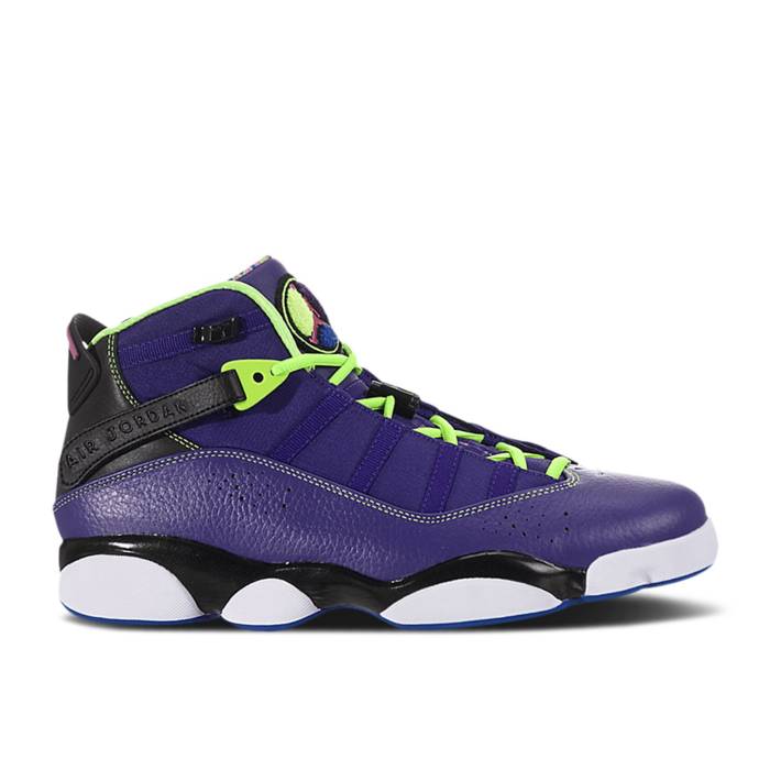 楽天スニケスナイキ　エアジョーダン Air Jordan 【 Jordan 6 Rings Gs 'Court Purple' Youth Court Purple/Club Pink-Black-Flash Lime 】 リング キッズ ベビー マタニティ キッズファッション 靴 スニーカー ジュニア キッズ コー