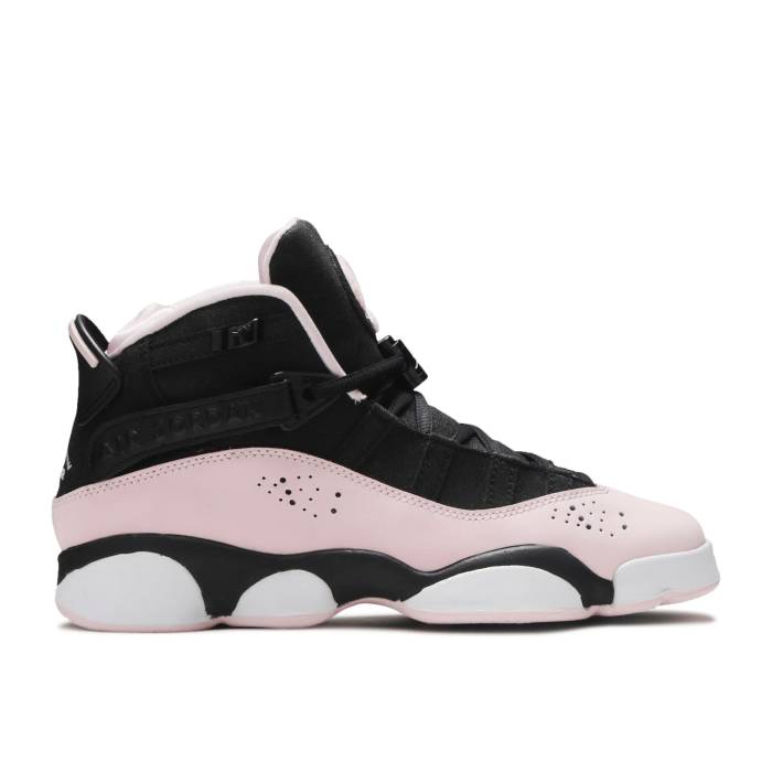 ʥ硼 Air Jordan  Jordan 6 Rings Gs 'Black Pink Foam' Youth Bla...