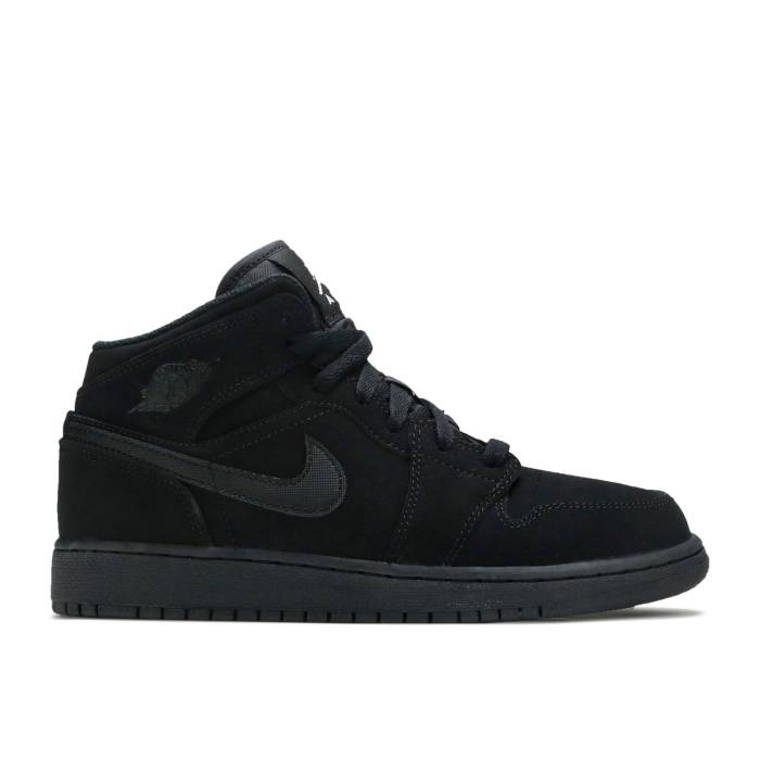 楽天スニケスナイキ　エアジョーダン Air Jordan 【 Jordan 1 Mid Bg 'Black' Youth Black/White/Black 】 ミッド キッズ ベビー マタニティ キッズファッション 靴 スニーカー ジュニア キッズ 黒色 ブラック 白色 ホワイ