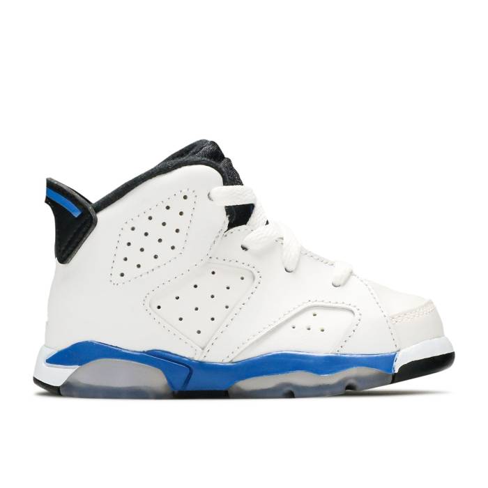 ナイキ　エアジョーダン Air Jordan 【 Jordan 6 Retro Bt 'Sport Blue' Infant White/Sport Blue/Black 】 レトロ キッズ ベビー マタニティ ベビーファッション 靴 スニーカー ベビー 白色 ホワイト 青色 ブルー