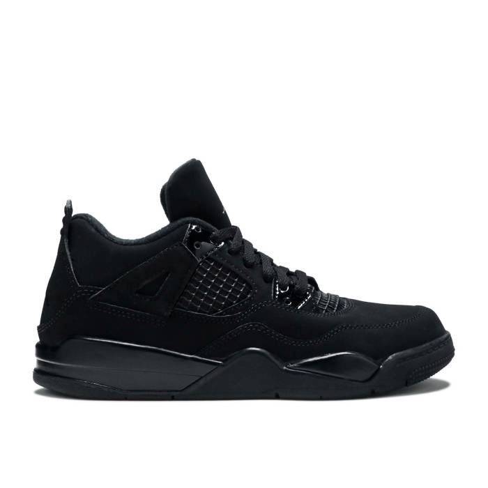 ʥ硼 Air Jordan  Jordan 4 Retro Ps 'Black Cat' 2020 Youth Blac...