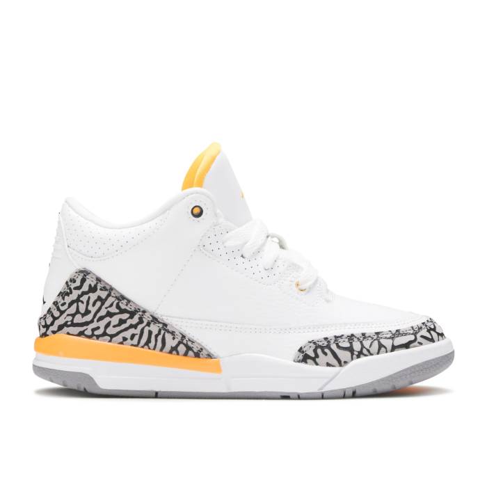 ʥ硼 Air Jordan  Jordan 3 Retro Ps 'Laser Orange' Youth White/...