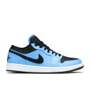 エアジョーダン Air Jordan 【 Jordan 1 Low 'University Blue Black' Men 】 青色 ブルー 靴 メンズ靴 スニ...