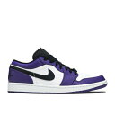 ナイキ エアジョーダン Air Jordan 【 Jordan 1 Low 'Court Purple' Men White/Court Purple/Blac...