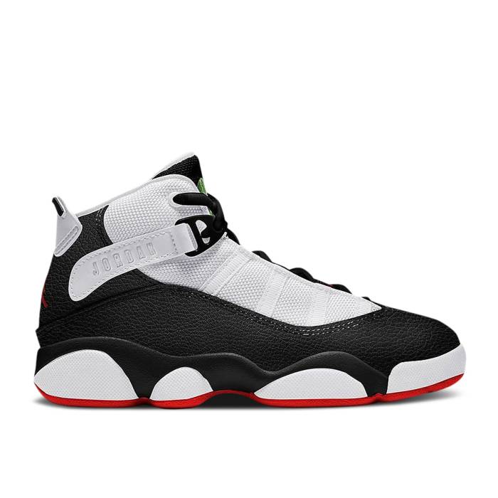楽天スニケスナイキ　エアジョーダン Air Jordan 【 Jordan 6 Rings Ps 'He Got Game' Youth Black/University Red/White/Chlorophyll 】 リング キッズ ベビー マタニティ キッズファッション 靴 スニーカー ジュニア キッズ 黒色