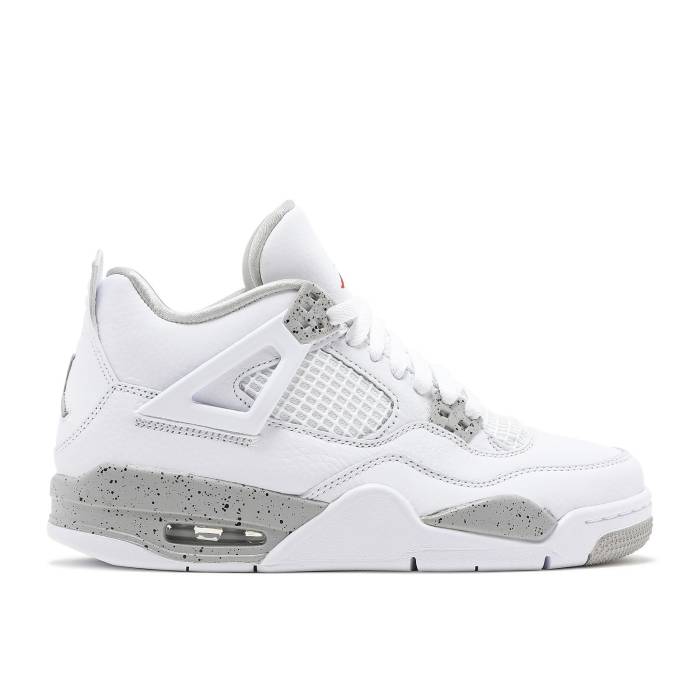 ʥ硼 Air Jordan  Jordan 4 Retro Gs 'White Oreo' Youth White/Te...