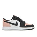 ナイキ エアジョーダン Air Jordan 【 Jordan 1 Retro Low Og Gs 'Bleached Coral' Youth Black/Bleached Coral/White/Grey Fog 】 レトロ キッズ ベビー マタニティ キッズファッション 靴 スニーカー ジュニア キッズ