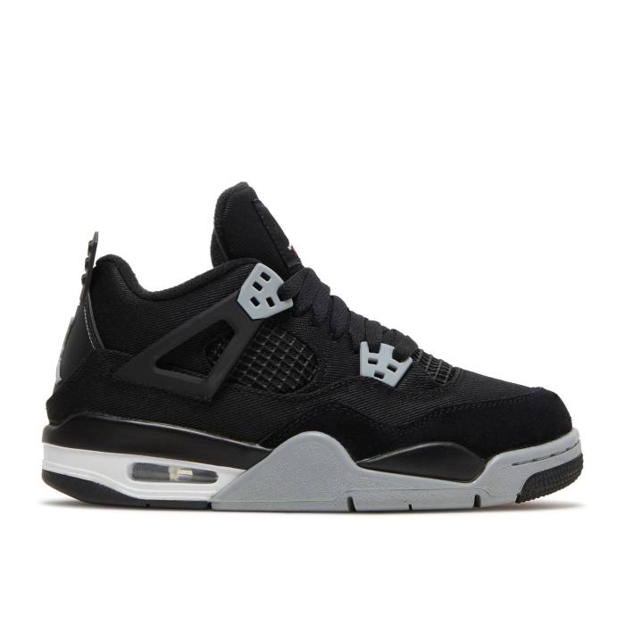 ʥ硼 Air Jordan  Jordan 4 Retro Se Gs 'Black Canvas' Youth Bla...