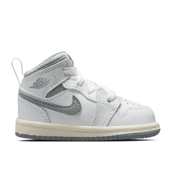 ʥ硼 Air Jordan  Jordan 1 Mid Td 'Neutral Grey' Infant White/S...