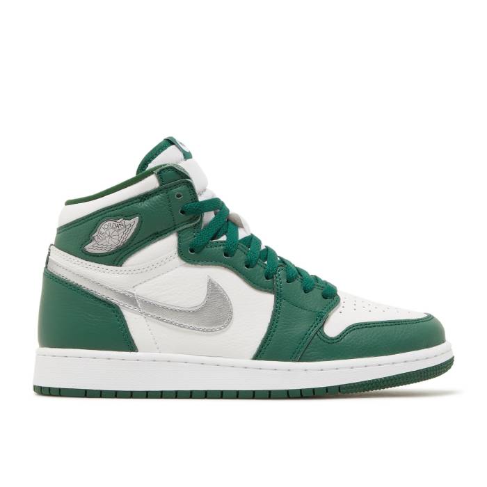 楽天スニケスナイキ　エアジョーダン Air Jordan 【 Jordan 1 Retro High Og Gs 'Gorge Green' Youth Gorge Green/Metallic Silver/White 】 レトロ ハイ キッズ ベビー マタニティ キッズファッション 靴 スニーカー ジュニア キッ