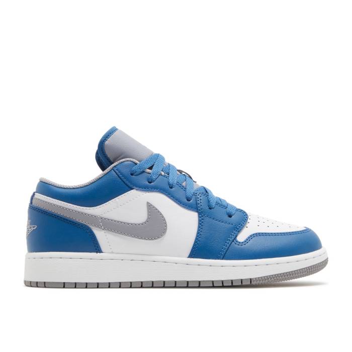ʥ硼 Air Jordan  Jordan 1 Low Gs 'True Blue Cement' Youth True...