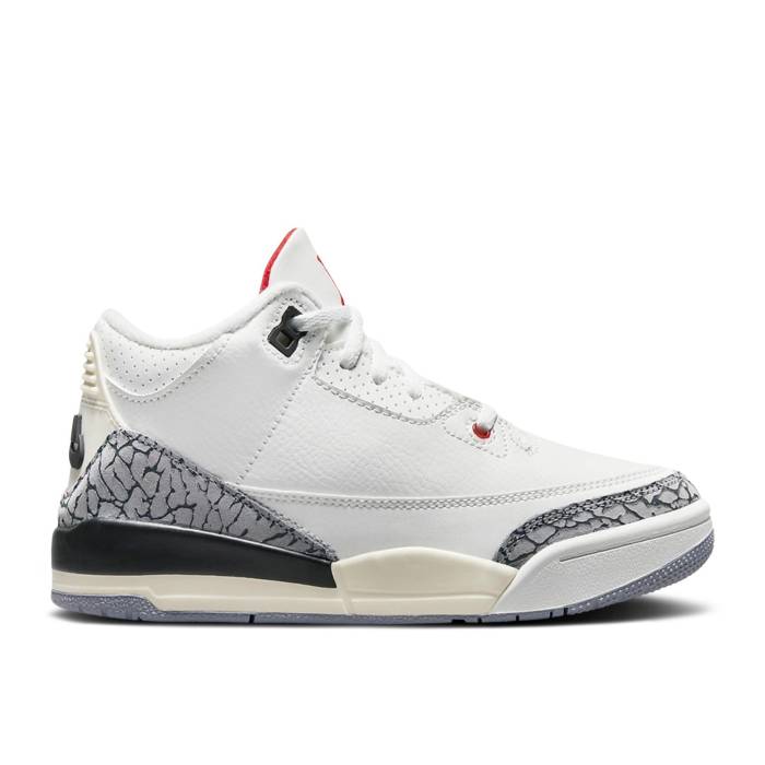 ʥ硼 Air Jordan  Jordan 3 Retro Ps 'White Cement Reimagined' Y...