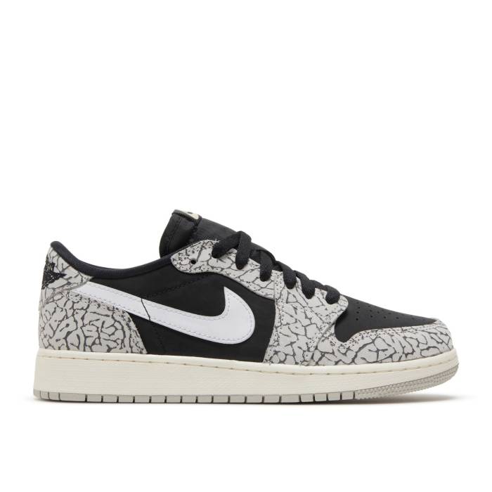 ʥ硼 Air Jordan  Jordan 1 Retro Low Og Gs 'Black Cement' Youth...