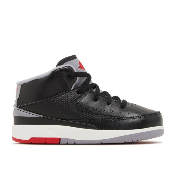 ʥ硼 Air Jordan  Jordan 2 Retro Td 'Black Cement' Infant Black...