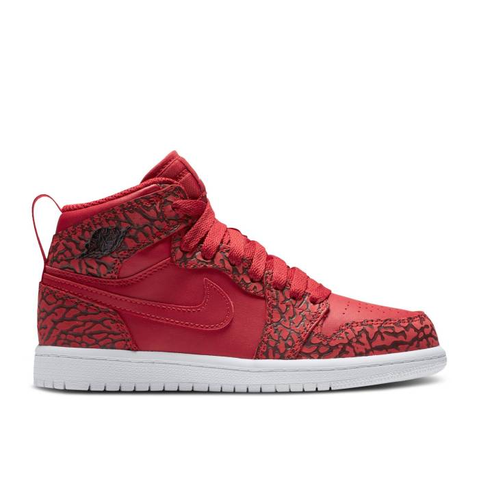 楽天スニケスナイキ　エアジョーダン Air Jordan 【 Jordan 1 Retro High Premium Bp 'Red Elephant' Youth Gym Red/White/Team Red/White 】 レトロ ハイ Premium プレミアム キッズ ベビー マタニティ キッズファッション 靴 スニーカ