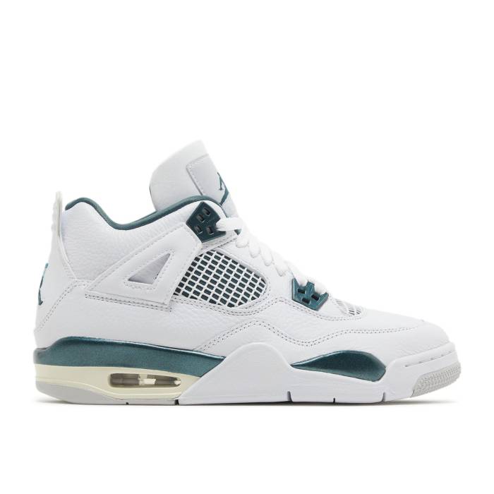 ʥ硼 Air Jordan  Jordan 4 Retro Gs 'Oxidized Green' Youth Whit...