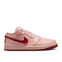ナイキ エアジョーダン Air Jordan 【 Wmns Jordan 1 Low 'Patent Valentine's Day' Women Washed Coral/Washed Coral/Gym Red 】 靴 レディース靴 スニーカー レディース Red 赤・レッド