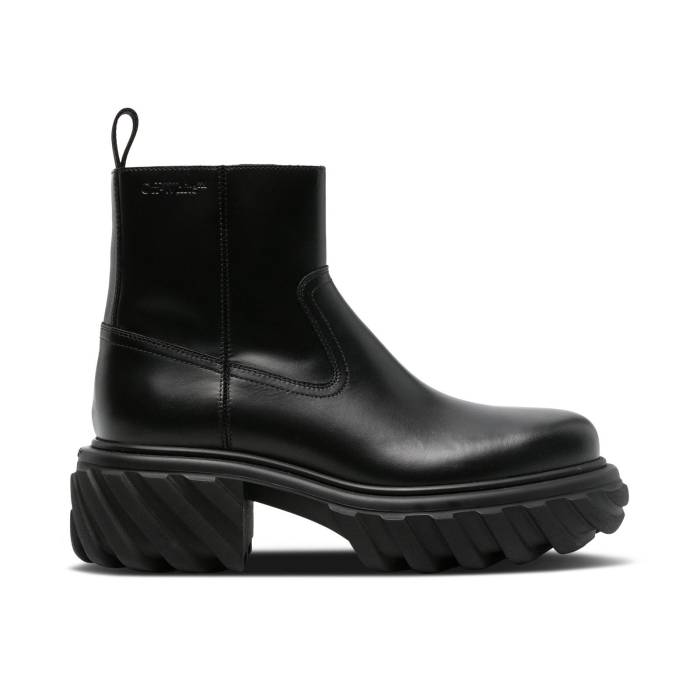オフホワイト Off-White 【 Exploration Motor Ankle Boot 'Black' Men Black 】 ブーツ 靴 メンズ靴 ス...