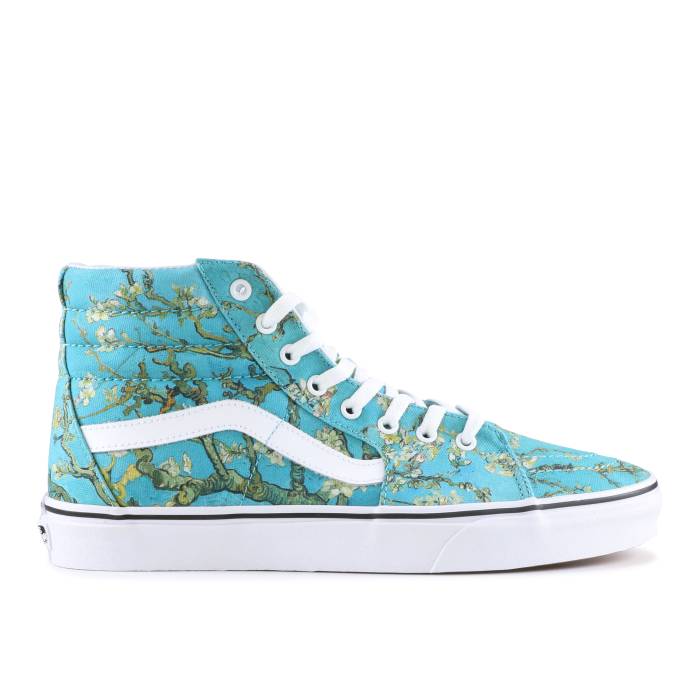 楽天スニケスヴァンズ Vans 【 Vincent Van Gogh X Sk8-Hi 'Almond Blossom' Men Almond Blosson/True White 】 スケートハイ 靴 メンズ靴 スニーカー メンズ 白色 ホワイト