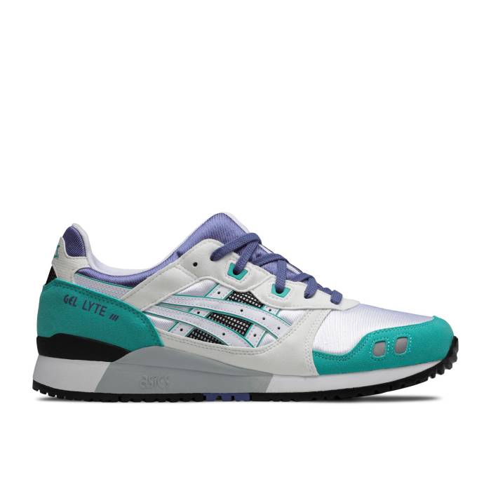 アシックス Asics 【 Gel Lyte 3 Og Retro 'Teal' 2020 Men White/Blue 】 レトロ 靴 メンズ靴 スニーカー メンズ 白色 ホワイト 青色 ブルー