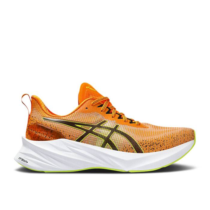 アシックス Asics 【 Novablast 3 Le 'Bright Orange Neon Lime' Men Bright Orange/Neon Lime 】 orange 橙・オレンジ 靴 メンズ靴 スニーカー メンズ orange 橙・オレンジ ライム