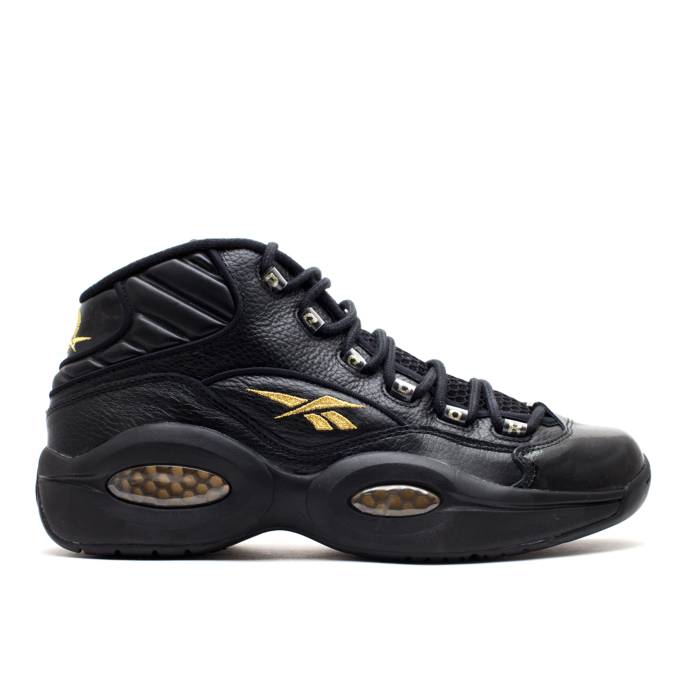 リーボック Reebok 【 Question Mid 'New Years Eve' Men Black/Gold 】 Question クエスチョン ミッド 靴 メンズ靴 スニーカー メンズ 黒色 ブラック ゴールド