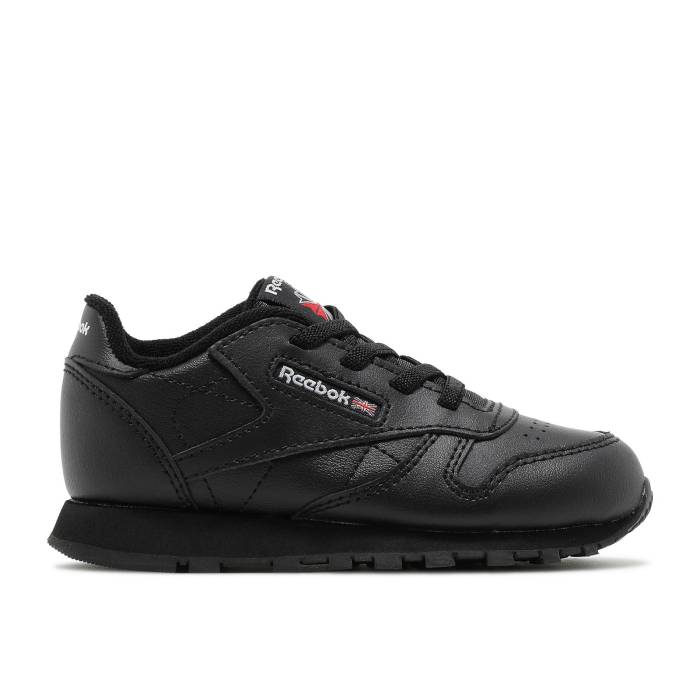 楽天スニケスリーボック Reebok 【 Classic Leather Toddler 'Triple Black' Infant Core Black/Core Black/Core Black 】 クラシック レザー ベビー 赤ちゃん用 キッズ ベビー マタニティ ベビーファッション 靴 スニーカー ベビー