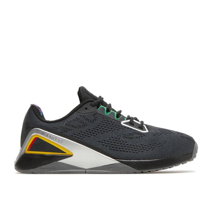 リーボック Reebok 【 Power Rangers X Nano X1 'Coal' Men Coal/Black/Yellow Thread 】 Power パワー レンジャース ナノ 靴 メンズ靴 スニーカー メンズ 黒色 ブラック yellow 黄色・イエロー