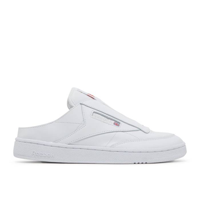 リーボック Reebok 【 Club C Laceless Mule 'Triple White' Men Footwear White/Footwear White/Pure Grey 2 】 クラブ 靴 メンズ靴 スニーカー メンズ 白色 ホワイト ピュア 灰色 グレー
